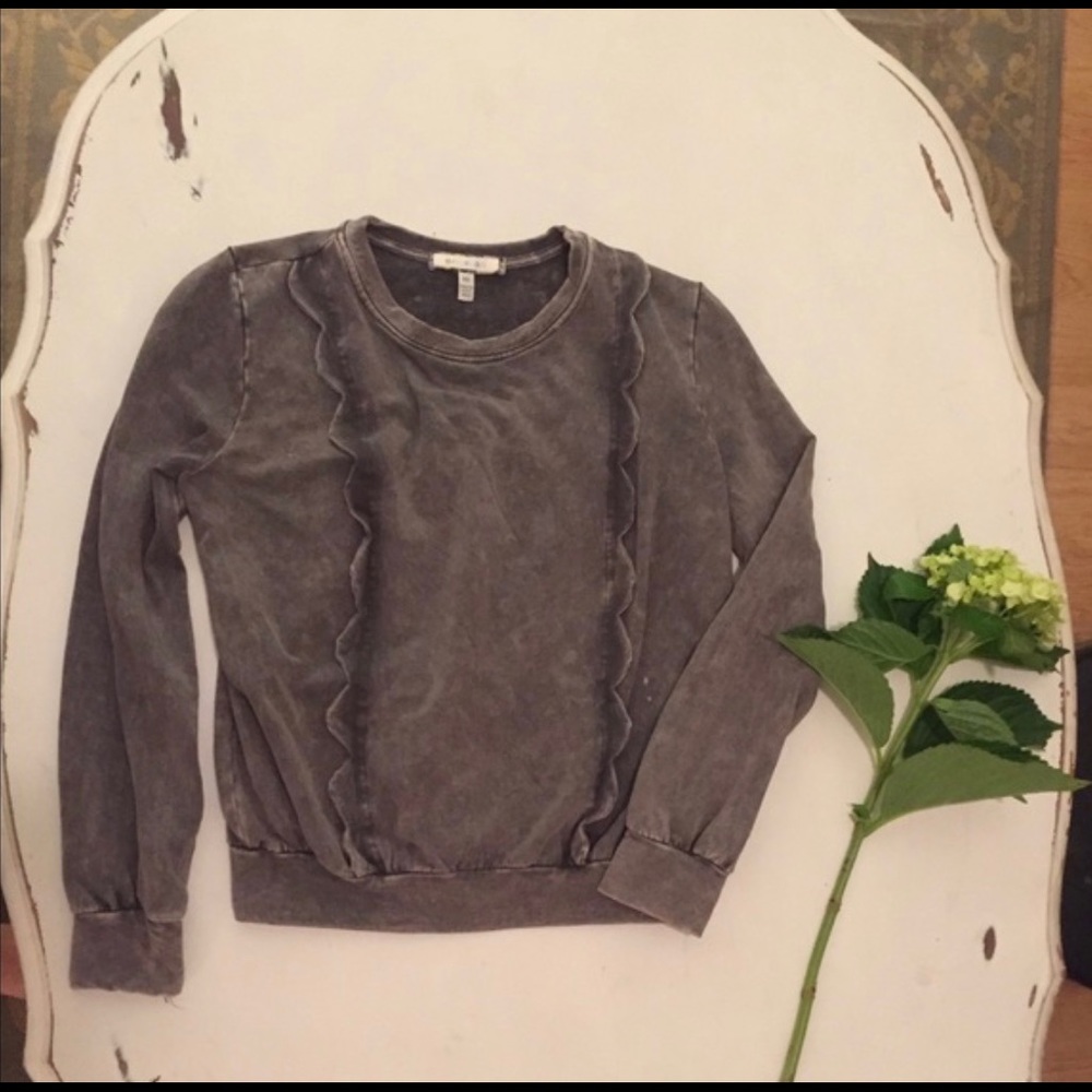 Anthro Eri & Ali Weckerlie Scalloped Pullover